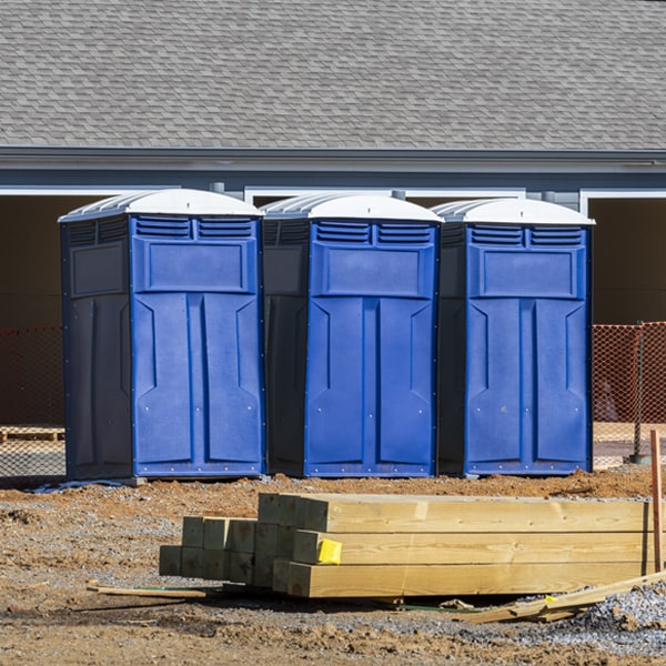what is the expected delivery and pickup timeframe for the portable toilets in West Farmington OH